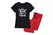 Nap Chat: "Home Is Where Your Dog Is" Women's Pajama Set. Plus Sizes Available. - Second Medium
