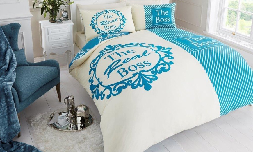 Image 5: The Real Boss Duvet Cover Set