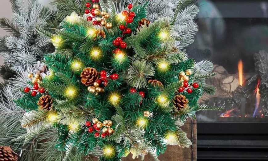 Image 6: Artificial Christmas Tree with Light