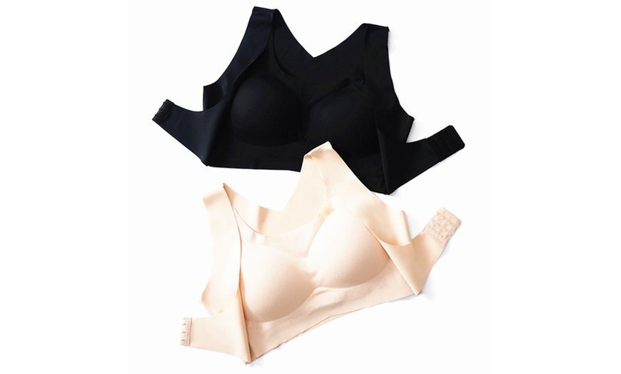 Image 4: One or Two Posture Correction Seamless Comfort Bras