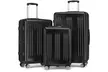 KONO One or Three Piece Four Wheels Hard Shell Suitcases - Second Medium