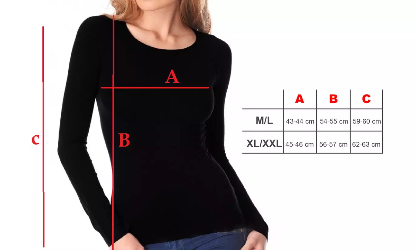 Set da 1, 2 o 3 maglie da donna con fodera in pile