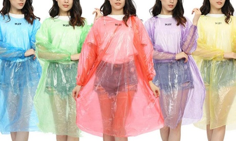 Fino a 4 poncho impermeabili e trasparenti