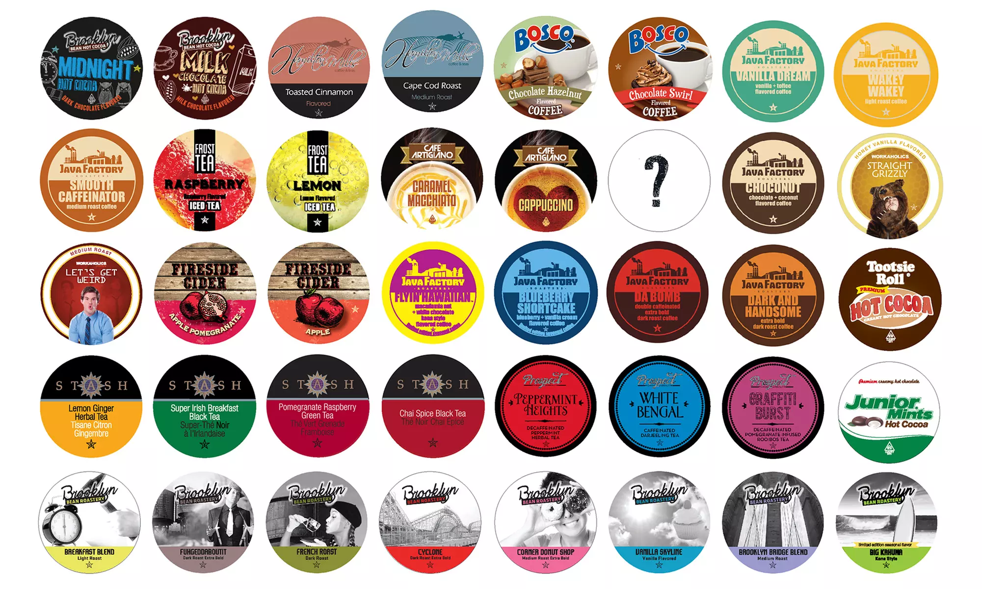 Coffee, Tea, Cocoa Mix Single Serve-Cups 1.0 (100-Count) - Primary Image