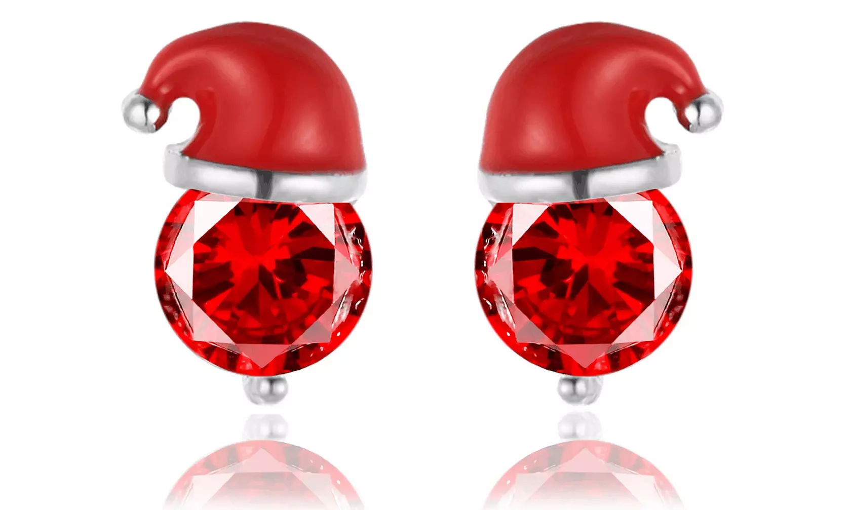 Paires de boucles d'oreilles au design de père Nöel ou renne - Image 7