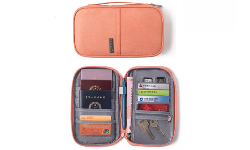 Image 12: Travel Document Organiser Wallet