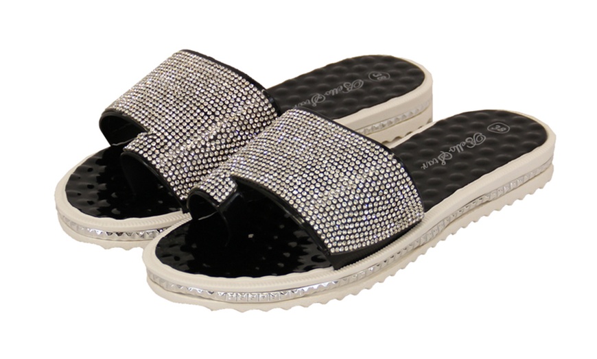 Image 4: Women's Diamante Sandals