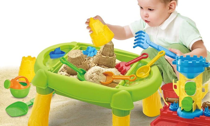 Image 5: Sand and Water Outdoor Activity Table Play Set