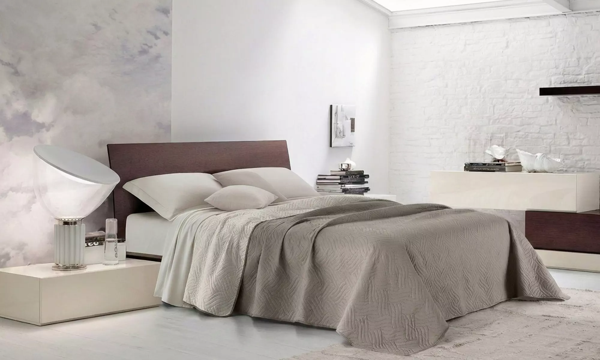 Tweekleurige sprei voor over je bed