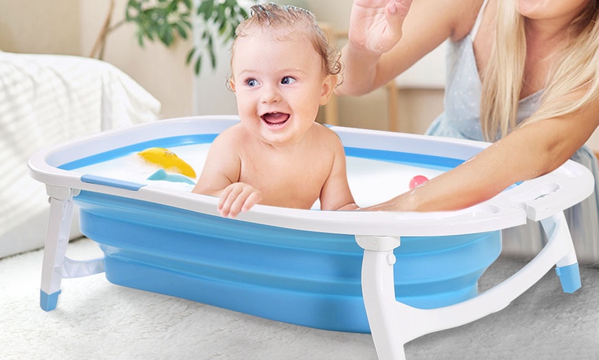 Image 9: Collapsible Baby Bathtub
