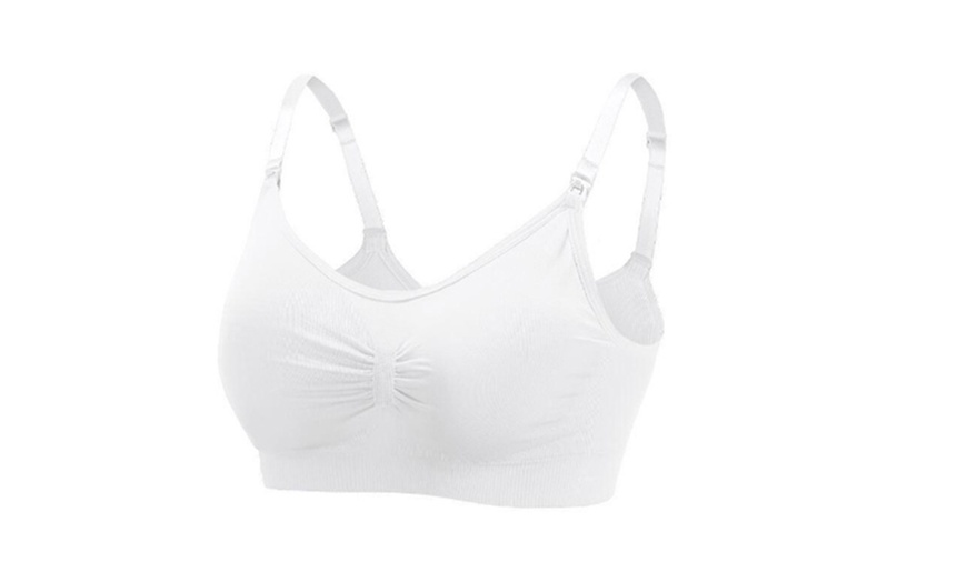 Image 7: 3 Pack Women’s Seamless Nursing Maternity Bra