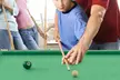 Costway 47" Folding Billiard Table Pool Game Table Indoor Kids w/ Chalk - Second Medium