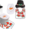 Image 5: 4 Pcs Christmas Toilet Bathroom Decoration Set in 4 Styles 