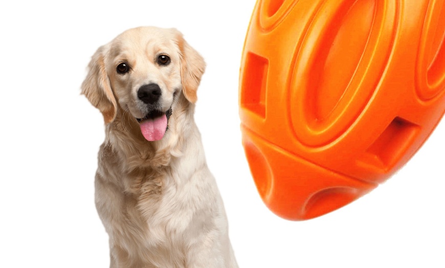 Image 11: Puppy Chew Ball Toy: 1 Pc - Blue or Orange