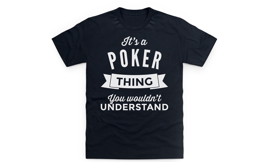 Image 3: Men's Poker-Themed T-Shirts