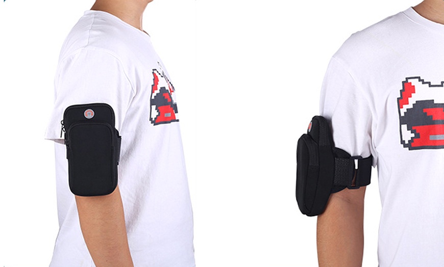 Image 2: Sport Mobile Pouch Arm Bag