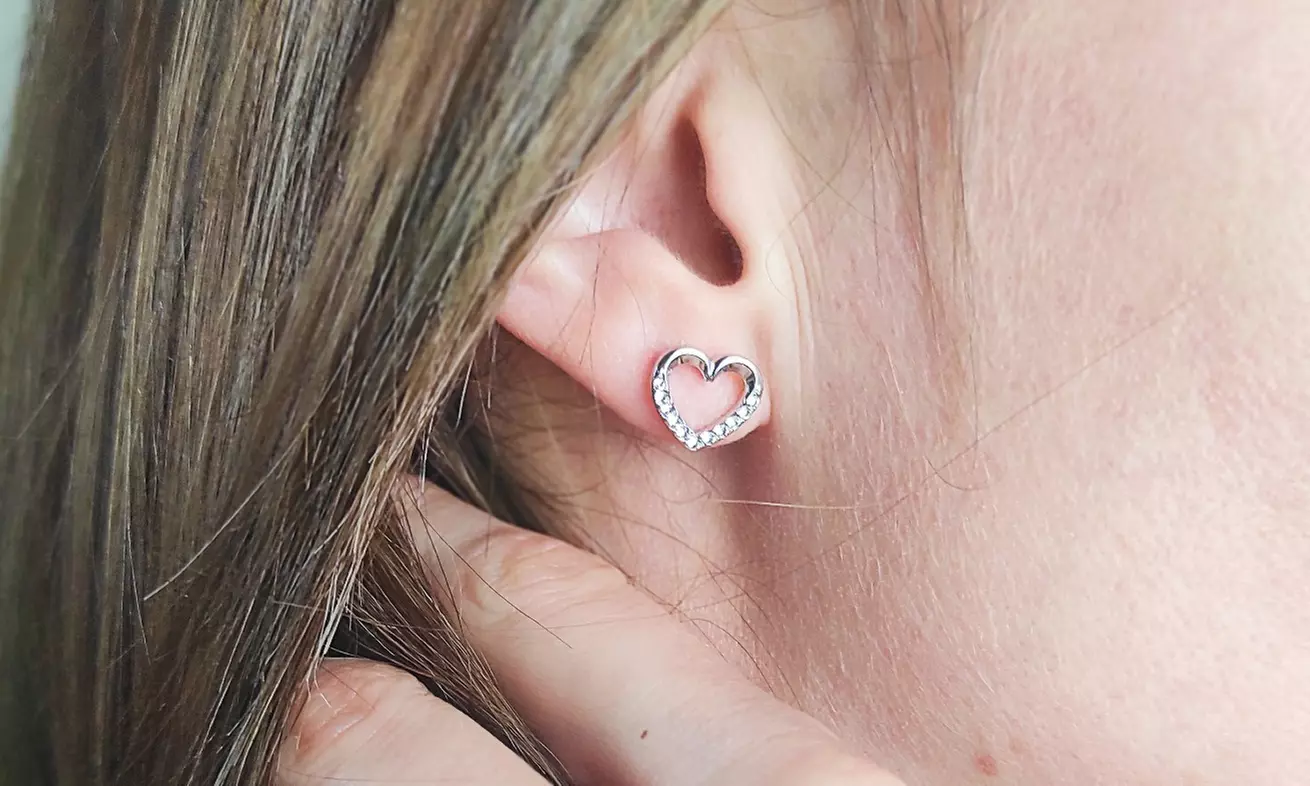 1, 2 of 3 paar oorbellen in hart-vorm