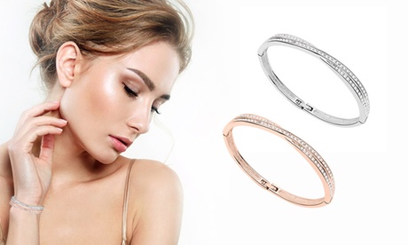 1 o 2 braccialetti con cristalli disponibile in 2 colori