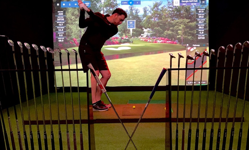 Image 1: Virtual Golf for Four People: 60, 90, & 120 Minute Sessions