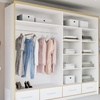 Image 11: Sweden Modern High Gloss Wardrobe with Drawers