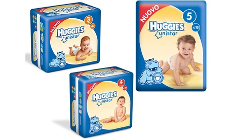 Fino a 176 pannolini elasticizzati Huggies disponibili in 3 modelli