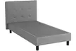 Lit fixe Triomphe simili cuir, matelas "Cosmos" 22cm ressorts et mémoire de forme en option, livraison offerte - Second Medium