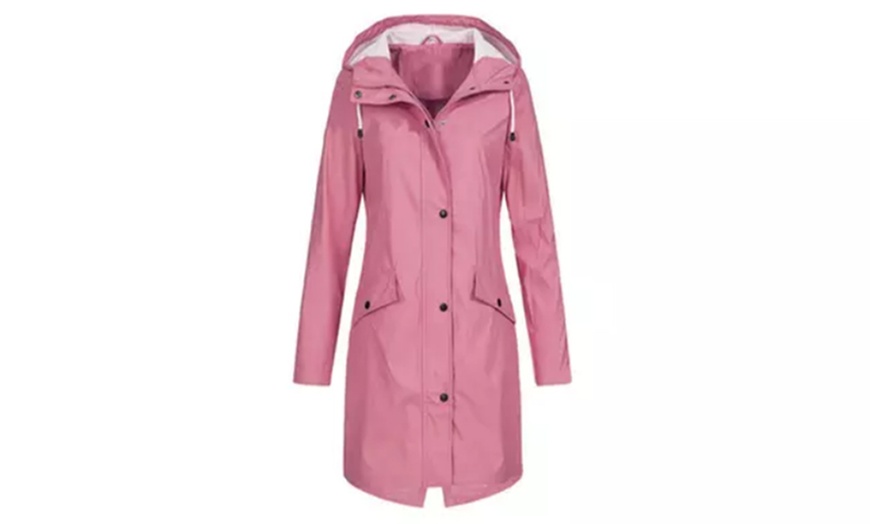 Image 5: Women's Waterproof Long Jacket