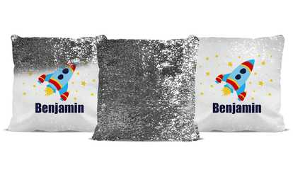 Personalised Sequin Cushion Cover