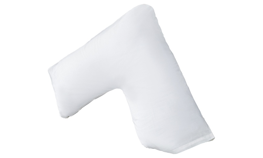 Image 6: V-Shaped Orthopaedic Support Pillow with Optional Pillowcase