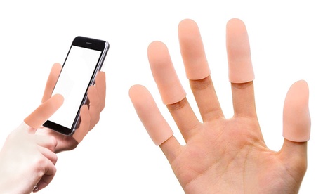 Set da 5 o 10 proteggi dita in silicone