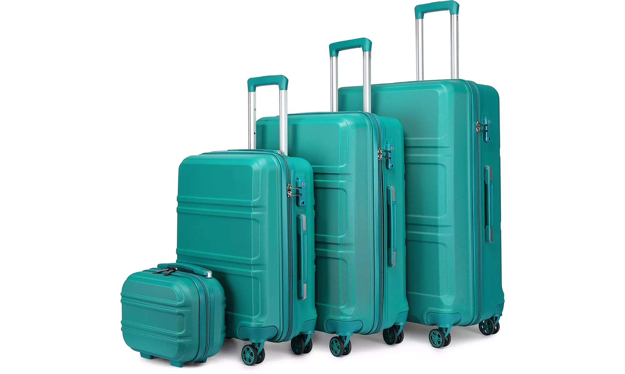 1x oder 4x Classic Koffer-Set mit Zahlenschloss