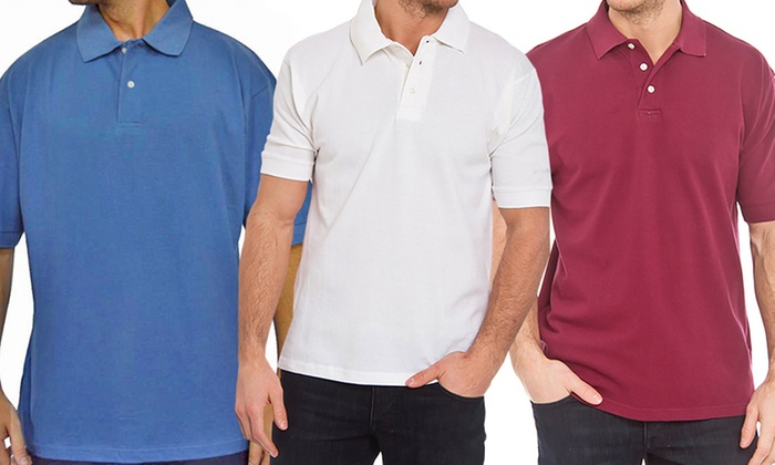 reebok men's polo shirts