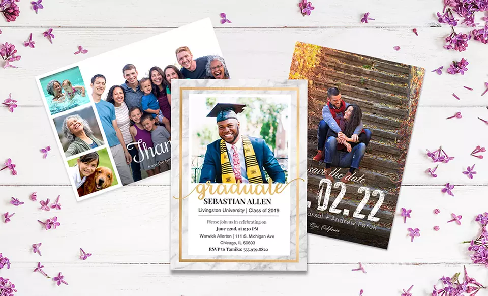 20, 40, 60, 80, 100, 120, 160, or 200 Custom Holiday Cards from Collage.com (Up to 92% Off) - Primary Image