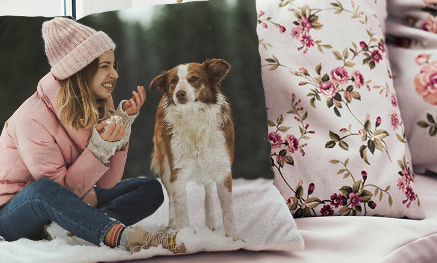 Image 4: Classic or Premium or Standard Personalised Photo Cushion 