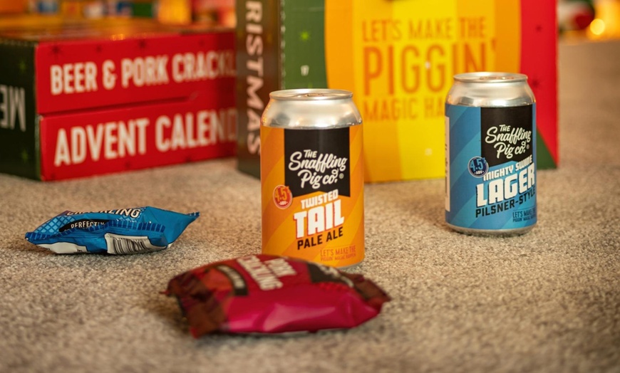 Image 3: Snaffling Pig Beer and Pork Crackling Advent Calendar