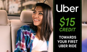 Uber: $15 Off First Ride