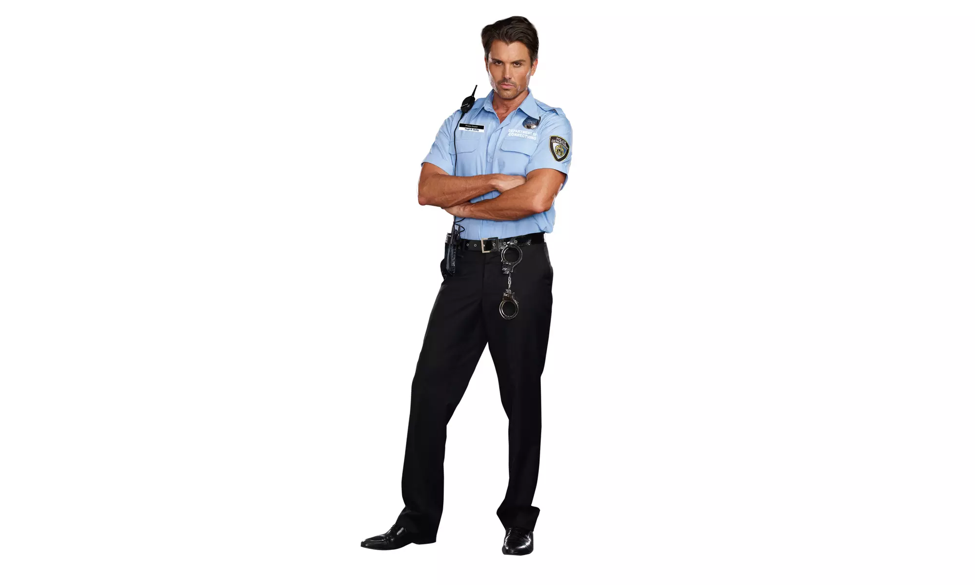 Men's Prison Guard Costume (6-Piece Set) - Primary Image