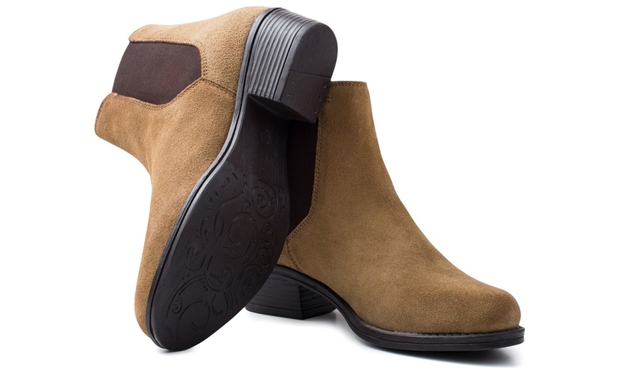 Image 7: Redfoot Suede Chelsea Boots