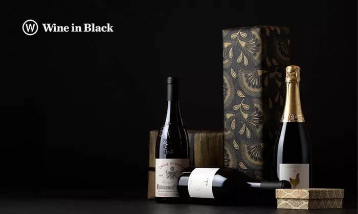 Wertgutschein über 25 €, 50 € oder 80 € anrechenbar auf das gesamte Sortiment bei Wine in Black - Primary Image