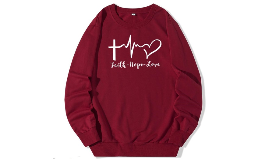 Image 3: Faith Hope Love Sweaters