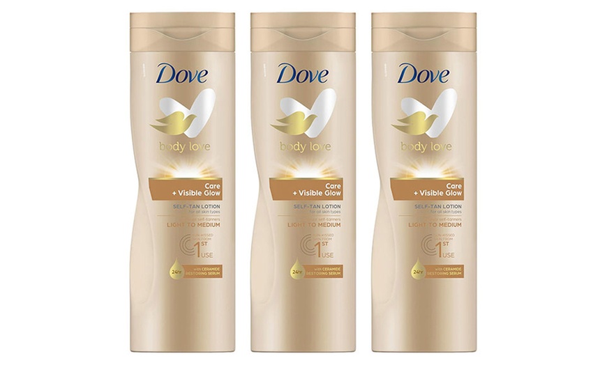 Image 4: Three- or Six-Pack of Dove Body lotions 400ml