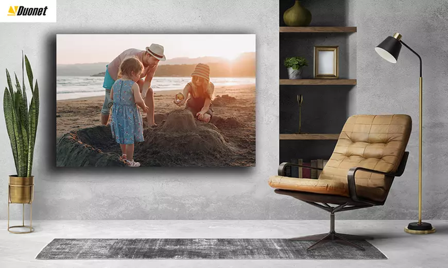 Fotoobraz z wybranym zdjęciem na płótnie bawełnianym z Duonet
