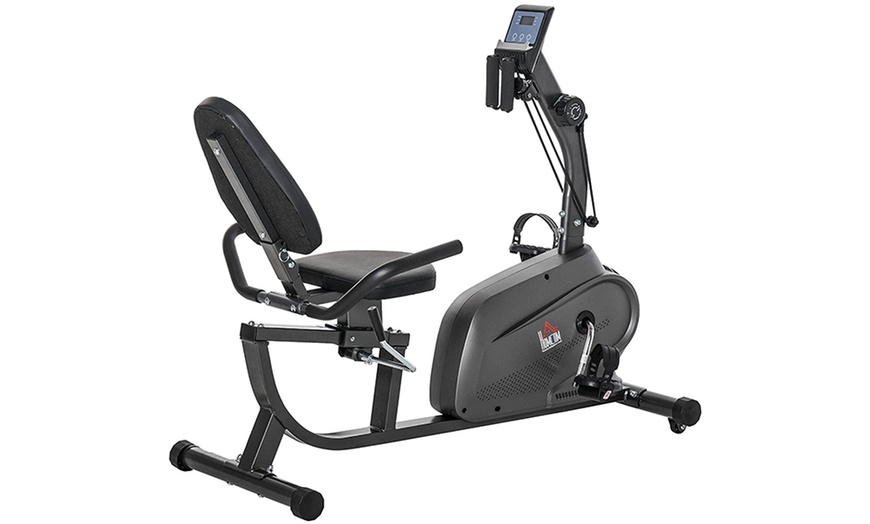 Image 4: HomCom Magnetic Exercise Bike