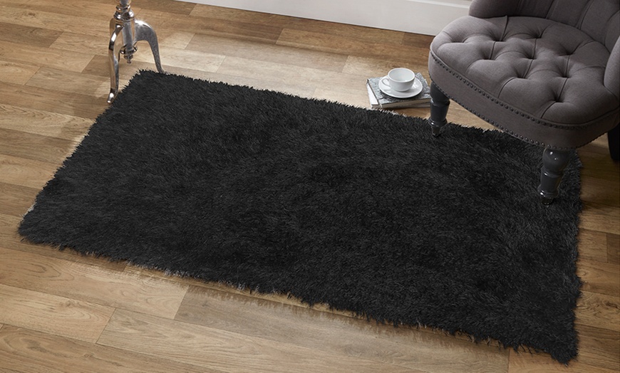 Image 4: Vienna Shimmer Shaggy Rug