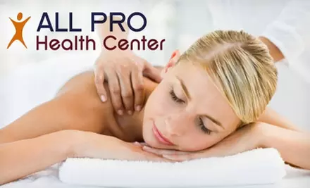$40 for Surface EMG Body Scan and 60-Minute Swedish, Deep-Tissue, or Sports Massage at ALL PRO Health Center (Up to $210 Value) - Primary Image