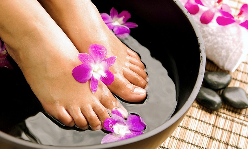 Image 1: Mani-Pedi, Nail Application or Reflexology