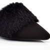 Image 2: Women's Fuzzy Fur Pointy-Toe Slip-on Mules
