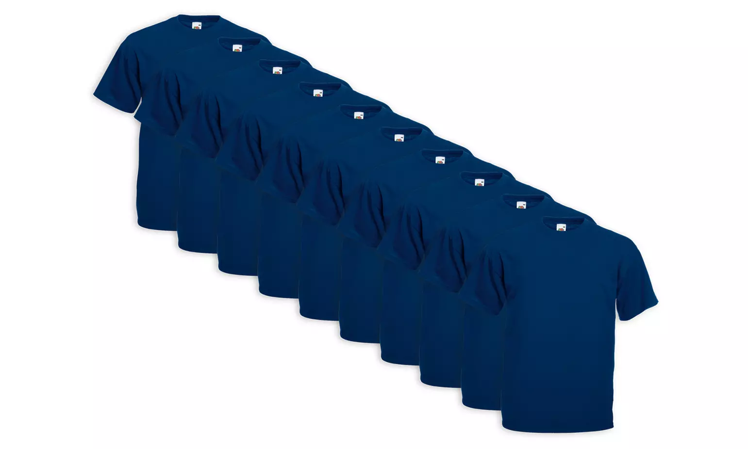 Lot de 10 t-shirts pour hommes de la marque Fruit of The Loom