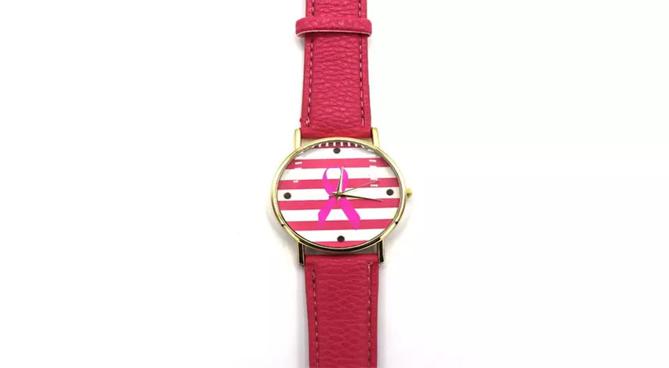 One, Two, or Three Plucky Pink Ribbon Watches from Novadab (Up to 83% Off) - Primary Image