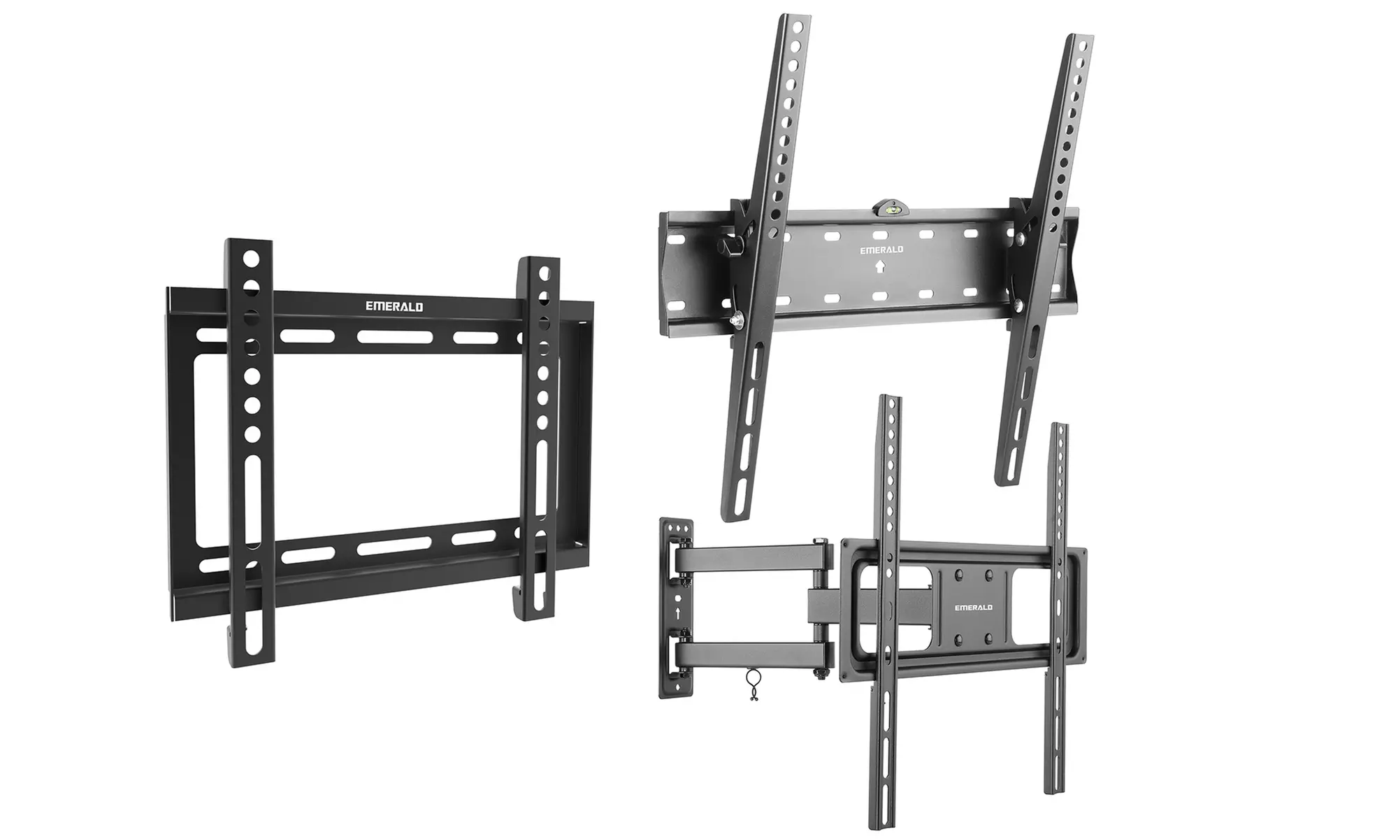 Emerald Fixed, Tilt, or Full Motion Wall Mounts for 23"–75" TVs - Primary Image
